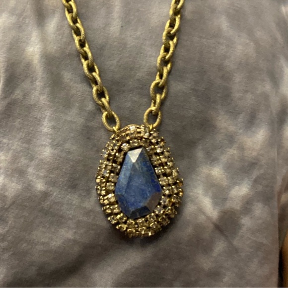 Anton Heunis Lapis and Crystal Necklace ❤️ F - Picture 4 of 6